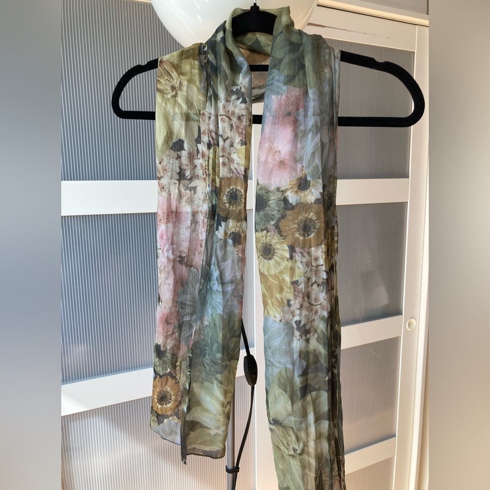 Floral Sheer Scarf
